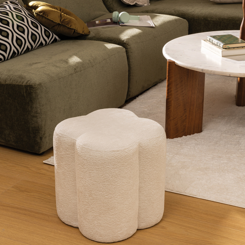 Σκαμπό (35x35x38) A-S Lavon White 207316A