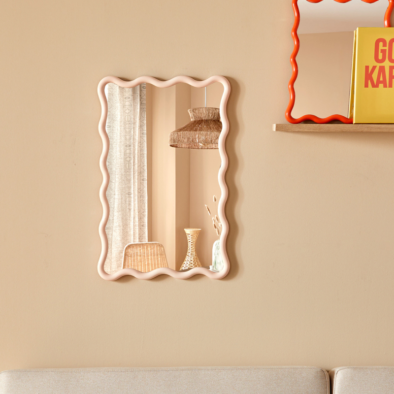 Διακοσμητικός Καθρέφτης Τοίχου (38x60) A-S Judy Beige 206451