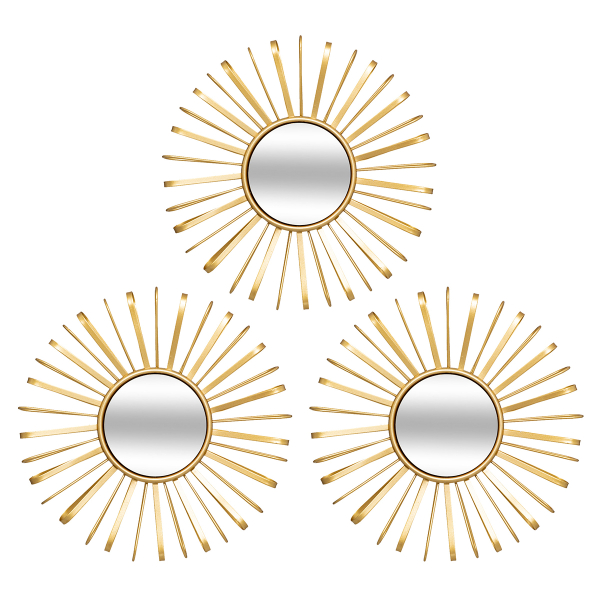 Διακοσμητικοί Καθρέφτες Τοίχου (Σετ 3τμχ) A-S Warren 206476