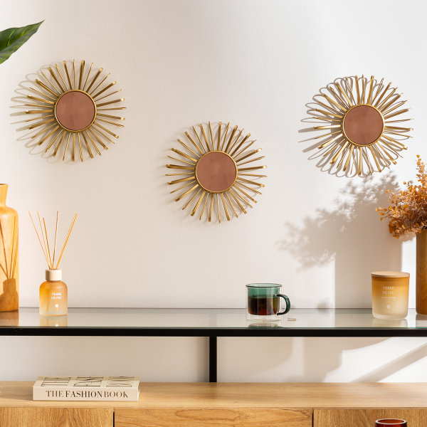 Διακοσμητικοί Καθρέφτες Τοίχου (Σετ 3τμχ) A-S Warren 206476