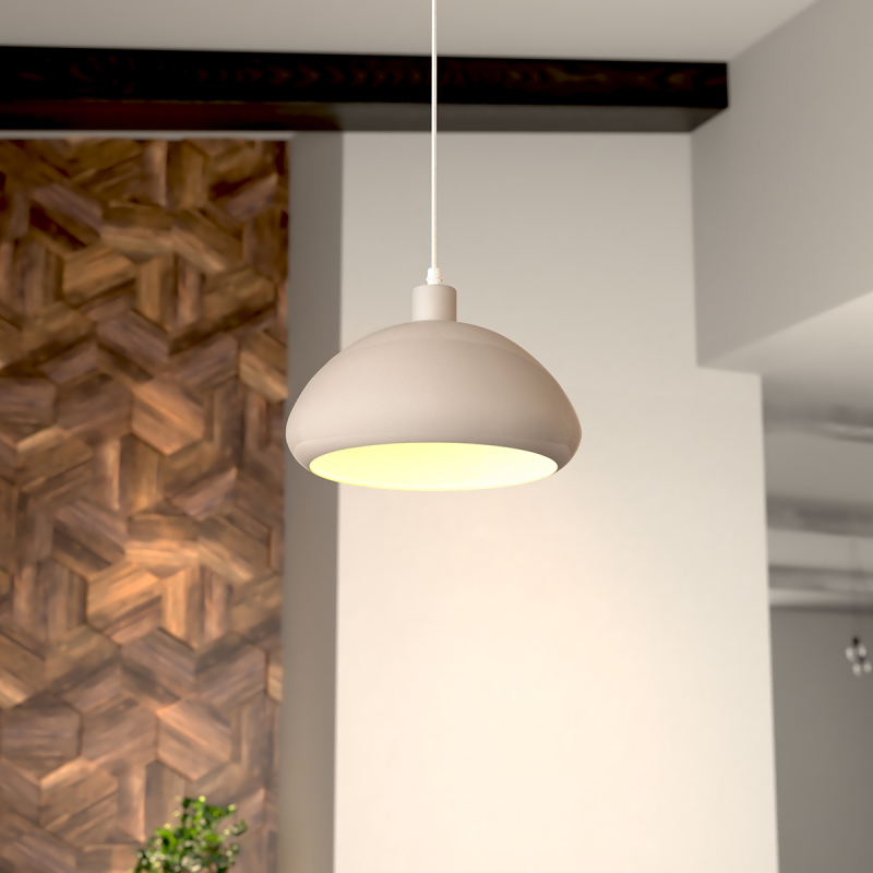 Φωτιστικό Οροφής Μονόφωτο A-S Savio Beige 205965