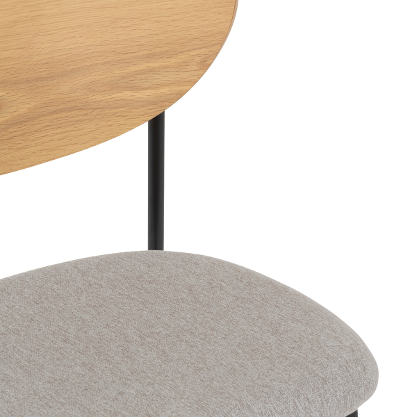 Καρέκλα Τραπεζαρίας (50x50x81) A-S Jaisa Grey 207303B