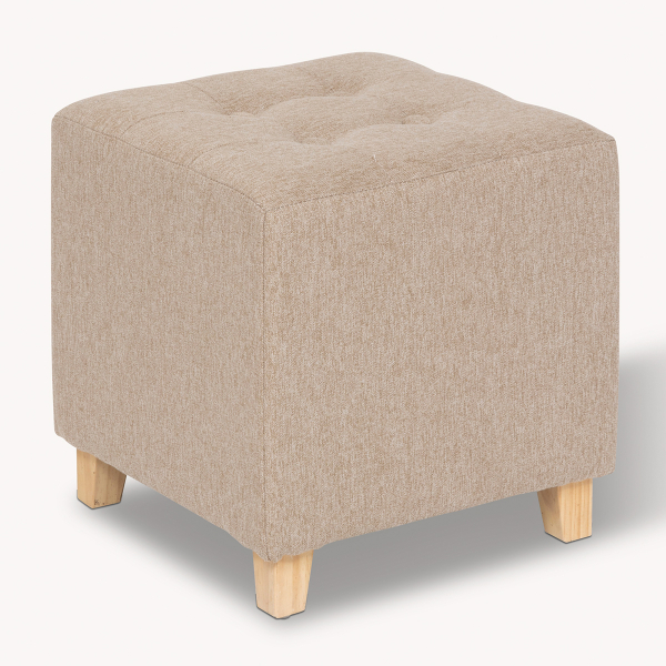 Σκαμπό (35x35x35) A-S Leandre Beige 121360T