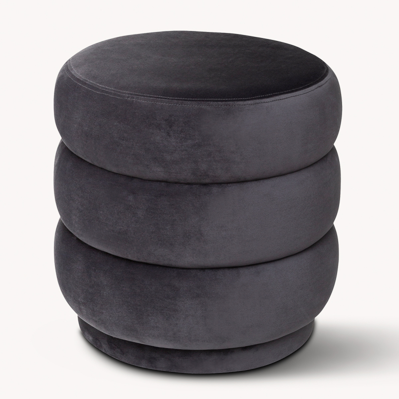 Σκαμπό (Φ40x40) A-S Sinan Grey 166766A