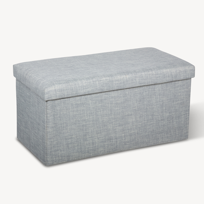 Ταμπουρέ Με Αποθηκευτικό Χώρο (76x38x38) A-S Tomaz L.Grey 140452A