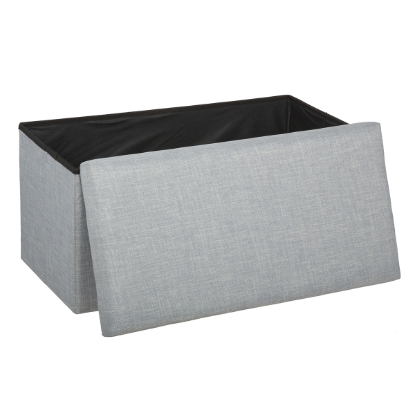 Ταμπουρέ Με Αποθηκευτικό Χώρο (76x38x38) A-S Tomaz L.Grey 140452A