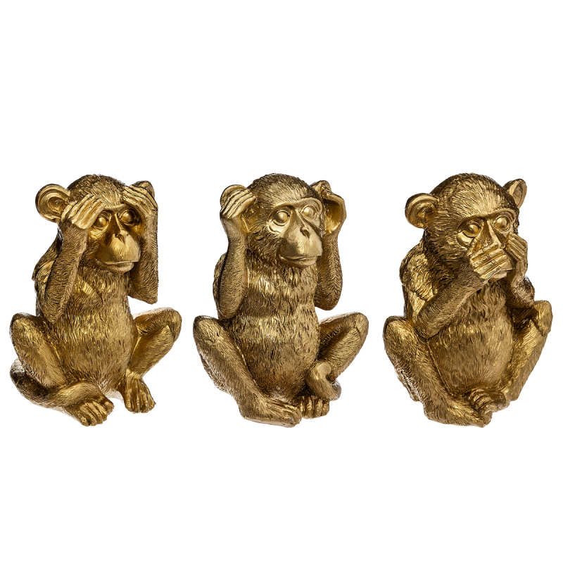Διακοσμητικές Φιγούρες Μαϊμούδες (Σετ 3τμχ) A-S Sama Wisdom 167596