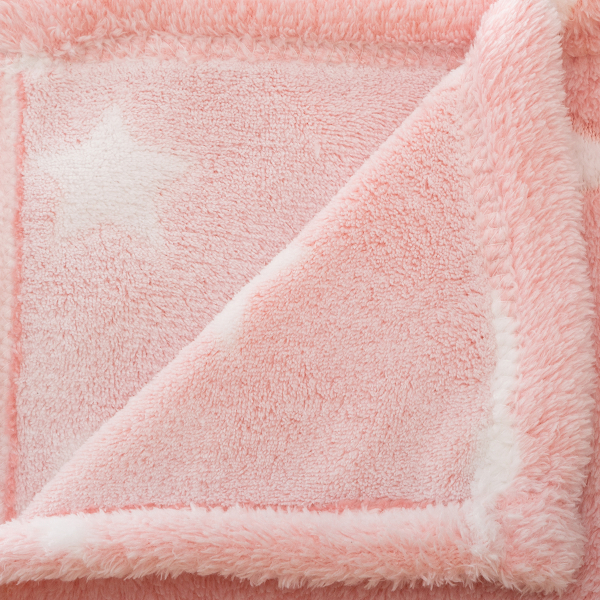 Φωσφοριζέ Κουβέρτα Fleece Κούνιας (125x150) A-S Glow Pink 158771A