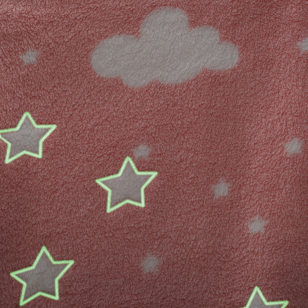 Φωσφοριζέ Κουβέρτα Fleece Κούνιας (125x150) A-S Glow Pink 158771A