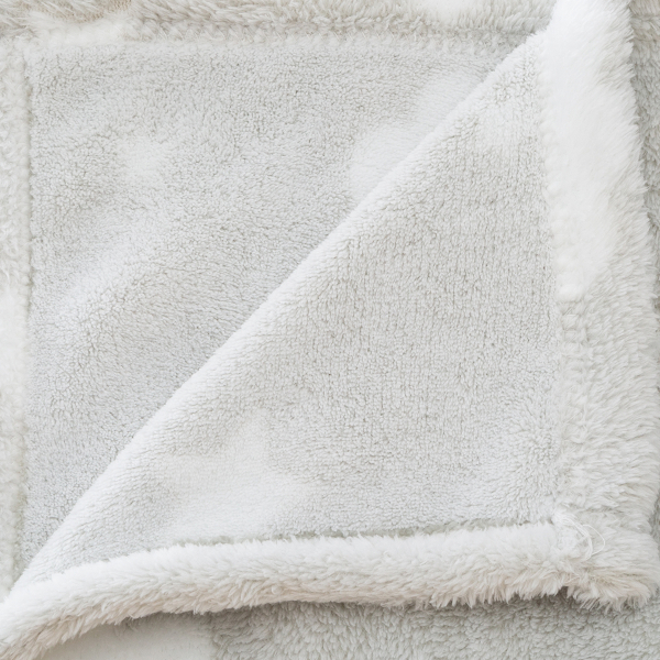 Φωσφοριζέ Κουβέρτα Fleece Κούνιας (125x150) A-S Glow Grey 158771B