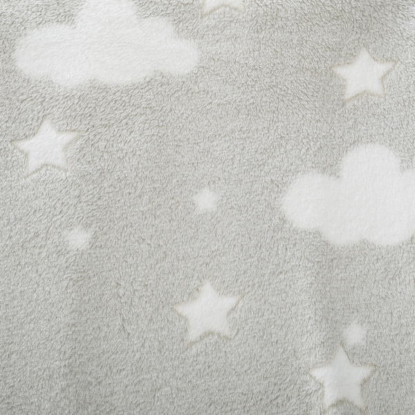 Φωσφοριζέ Κουβέρτα Fleece Κούνιας (125x150) A-S Glow Grey 158771B