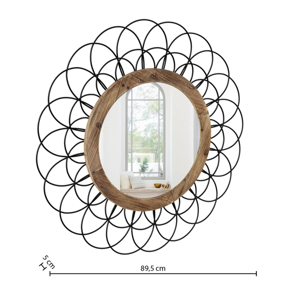 Διακοσμητικός Καθρέφτης Τοίχου (Φ89) A-S Victorine 169346