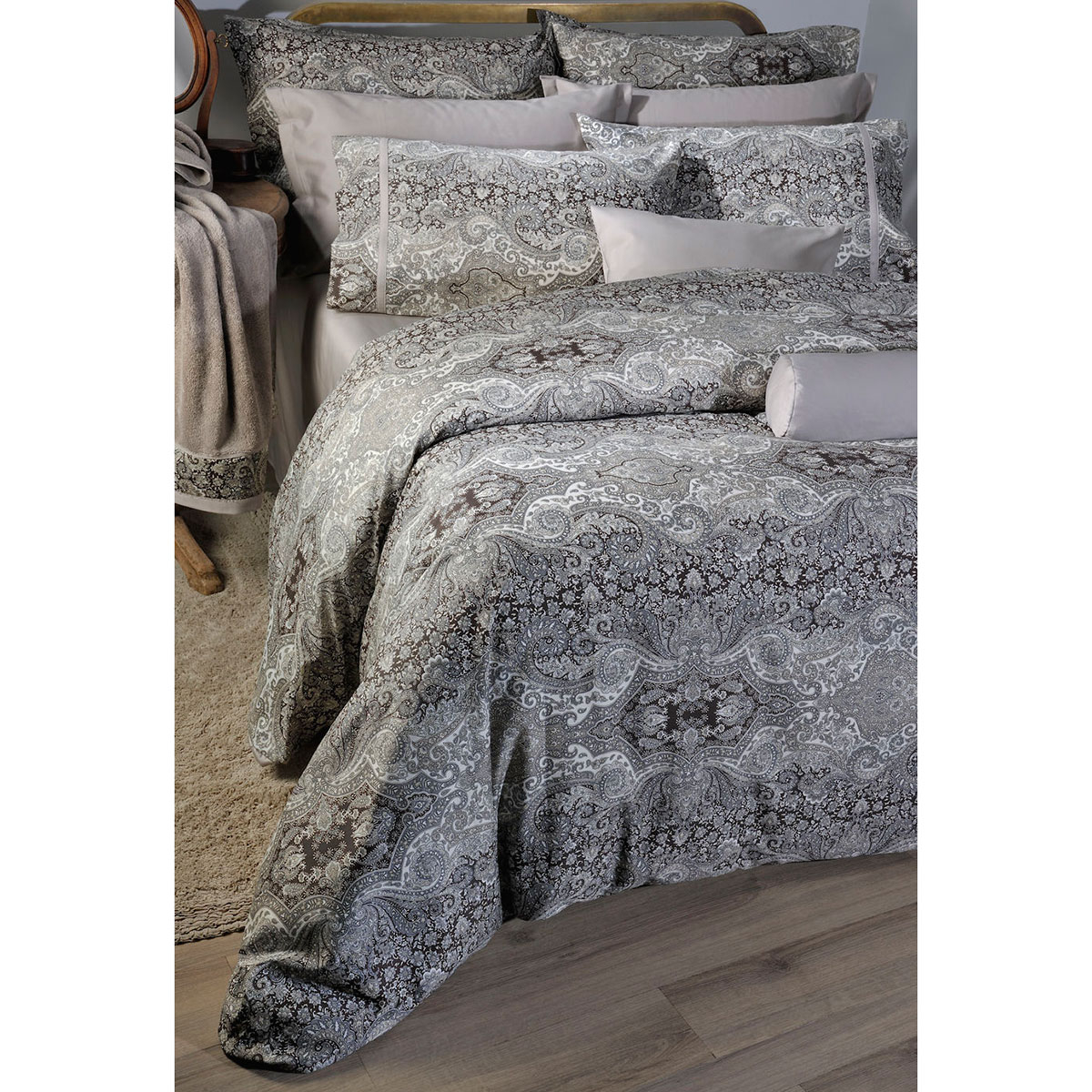 Down Town Σεντόνια King Size (Σετ) Down Town 834 Bombay Brown ΧΩΡΙΣ ΛΑΣΤΙΧΟ 280x290 ΧΩΡΙΣ ΛΑΣΤΙΧΟ 280x290