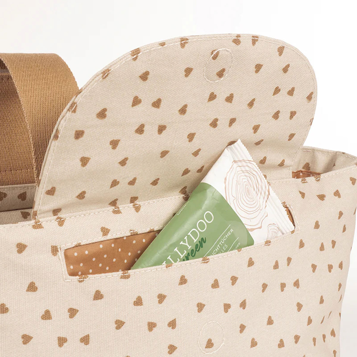 Οργανωτής Καροτσιού Walking Mum Poppy Cinnamon Hearts Home Βρεφικά Αξεσουάρ Spitishop
