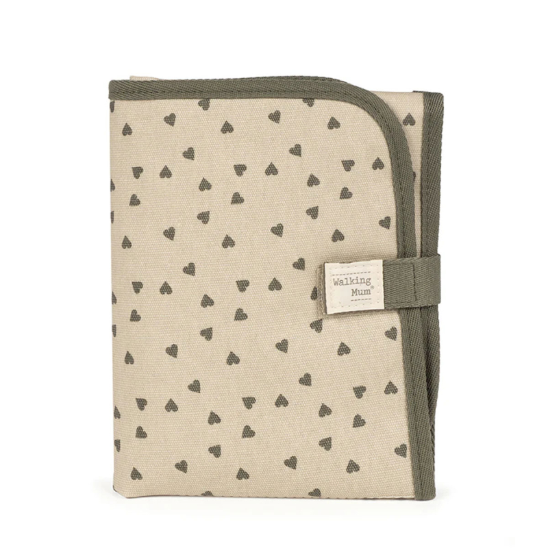 Αλλαξιέρα Ταξιδίου (33x66) Walking Mum Poppy Olive Hearts