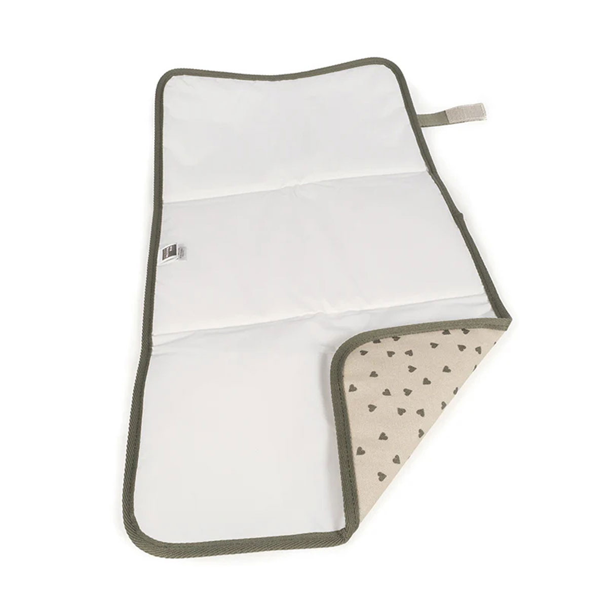 Αλλαξιέρα Ταξιδίου (33X66) Walking Mum Poppy Olive Hearts Home Βρεφικά Στρωματάκια Αλλαξιέρας Μωρού Spitishop