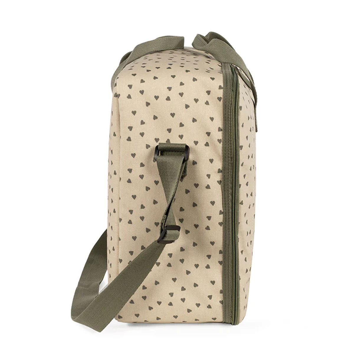 Τσάντα Μαιευτηρίου (49X17X39) Walking Mum Poppy Olive Hearts Home Βρεφικά Τσάντες Αλλαξιέρες - Νεσεσέρ Spitishop