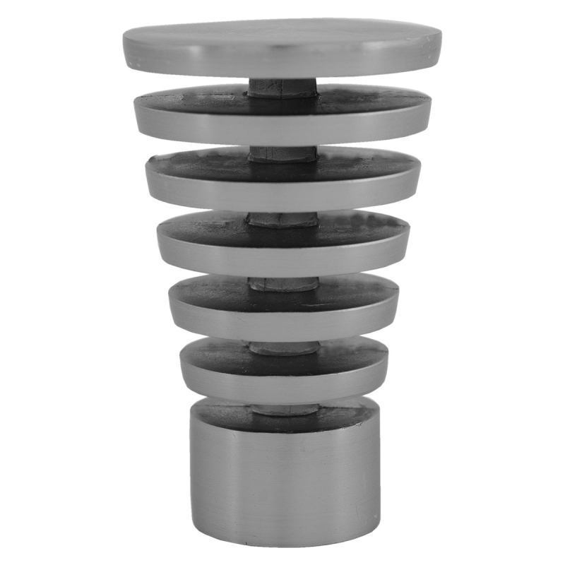 Διακοσμητικά Άκρα Κουρτινόξυλου (Σετ 2τμχ) Grace Charm Chrome Brushed 619055