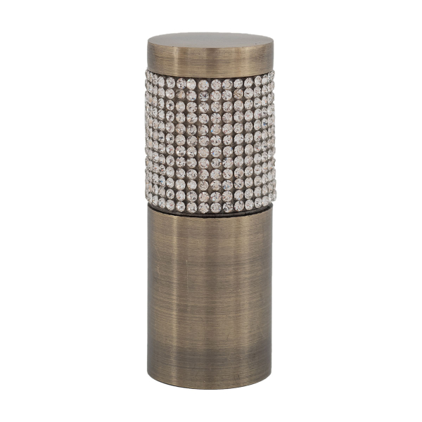 Διακοσμητικά Άκρα Κουρτινόξυλου (Σετ 2τμχ) Grace Gems Bronze 619096