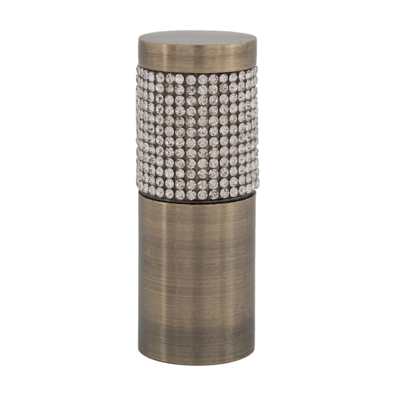 Διακοσμητικά Άκρα Κουρτινόξυλου (Σετ 2τμχ) Grace Gems Bronze 619096