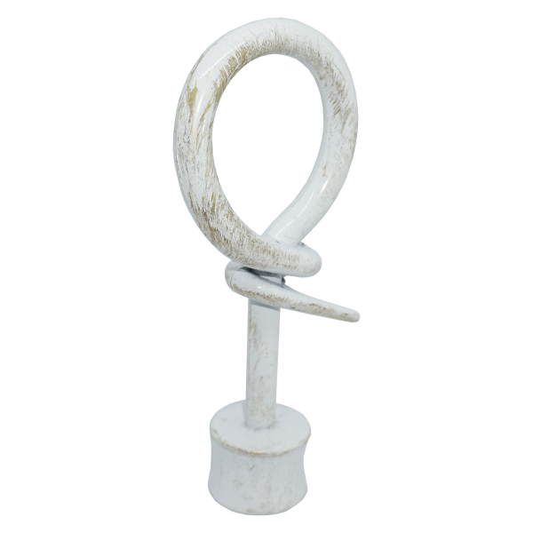 Διακοσμητικά Άκρα Κουρτινόξυλου (Σετ 2τμχ) Grace Loop White-Gold 619273