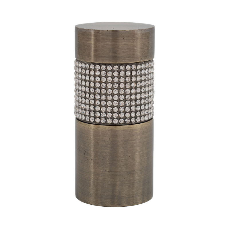 Διακοσμητικά Άκρα Κουρτινόξυλου (Σετ 2τμχ) Grace Gems Bronze 628096