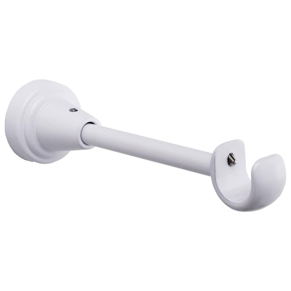 Βάσεις Κουρτινόξυλου Ανοιχτού Τύπου (Σετ 2τμχ) Grace White Mat 539197