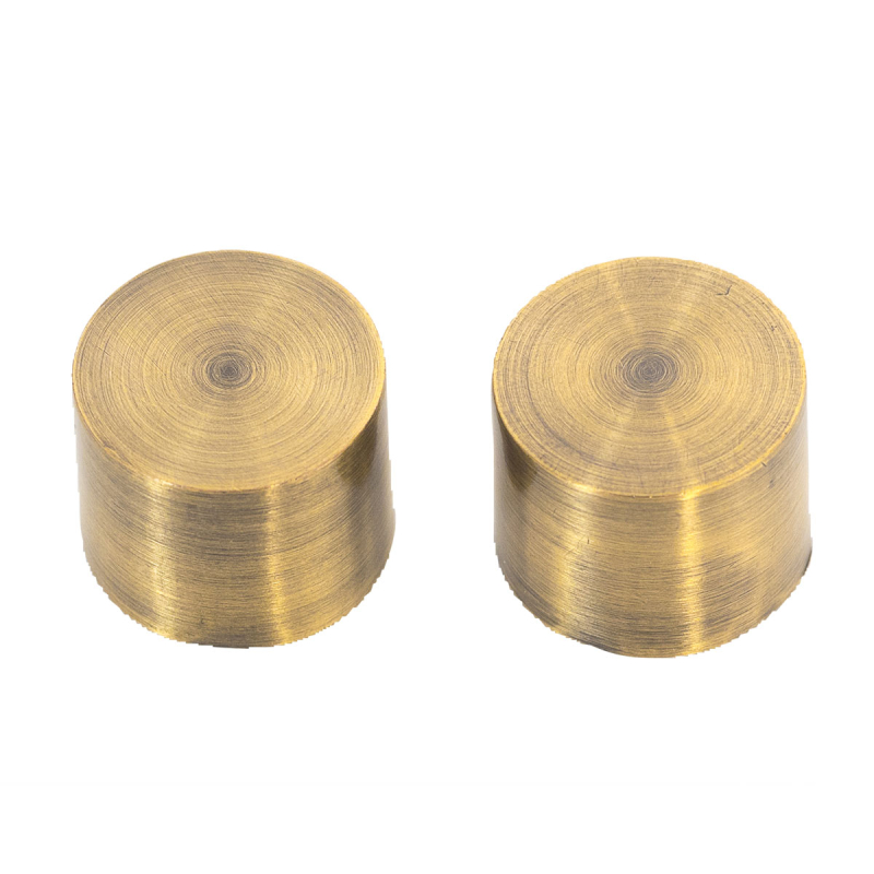 Διακοσμητικά Άκρα Κουρτινόξυλου (Σετ 2τμχ) Grace Bronze 550446