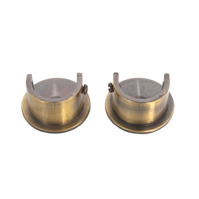 Βάσεις Κουρτινόξυλου Ανοιχτού Τύπου (Σετ 2τμχ) Grace Bronze 550456