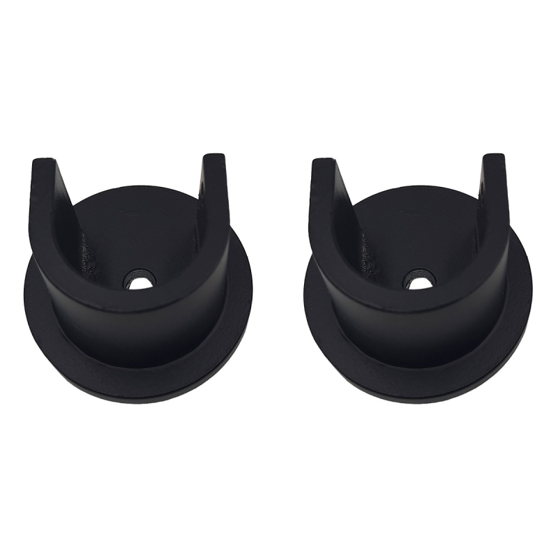 Βάσεις Κουρτινόξυλου Ανοιχτού Τύπου (Σετ 2τμχ) Grace Black Mat 550458