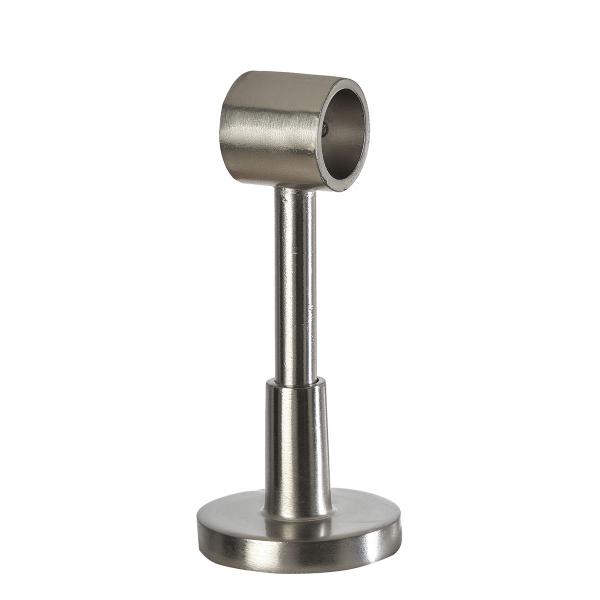 Βάσεις Κουρτινόξυλου Κλειστού Τύπου (Σετ 2τμχ) Φ28 Grace Chrome Brushed 553281