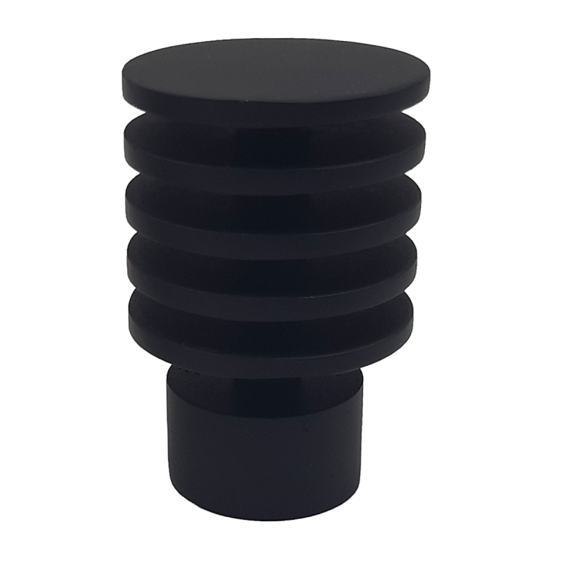 Διακοσμητικά Άκρα Κουρτινόξυλου (Σετ 2τμχ) Grace Universe Black 58030