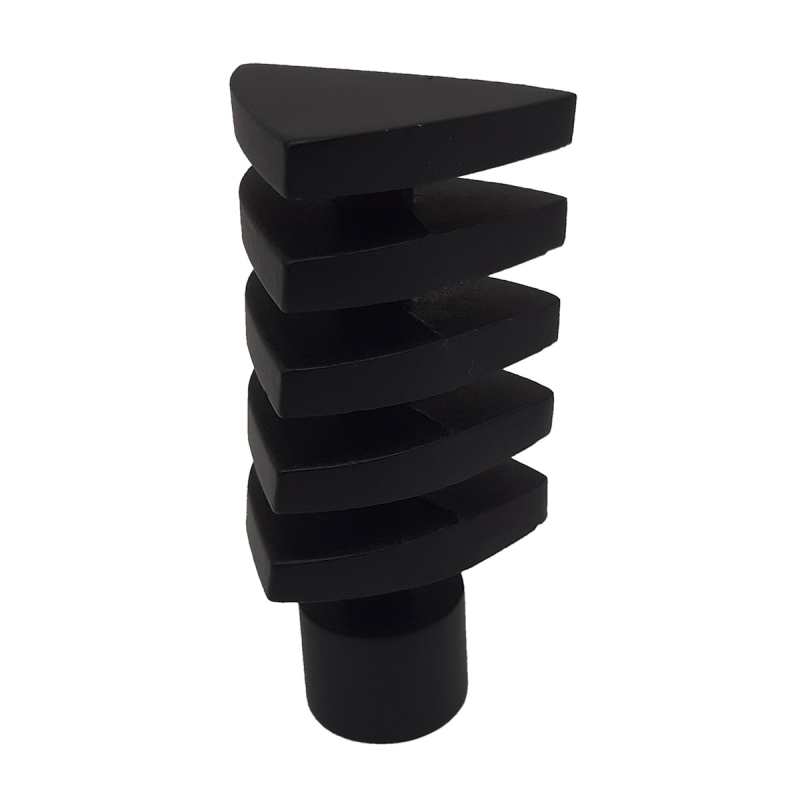 Διακοσμητικά Άκρα Κουρτινόξυλου (Σετ 2τμχ) Grace Triangle Black 59000