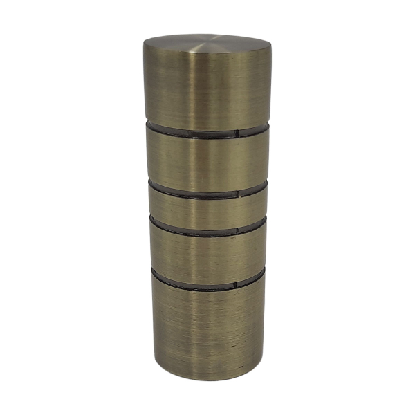 Διακοσμητικά Άκρα Κουρτινόξυλου (Σετ 2τμχ) Grace Lines Bronze 59052