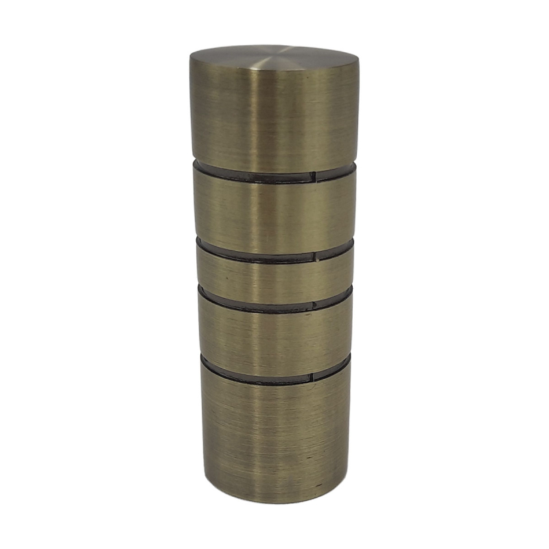 Διακοσμητικά Άκρα Κουρτινόξυλου (Σετ 2τμχ) Grace Lines Bronze 59052