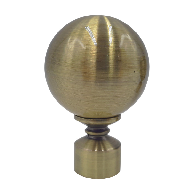 Διακοσμητικά Άκρα Κουρτινόξυλου (Σετ 2τμχ) Grace Golf Bronze 59072