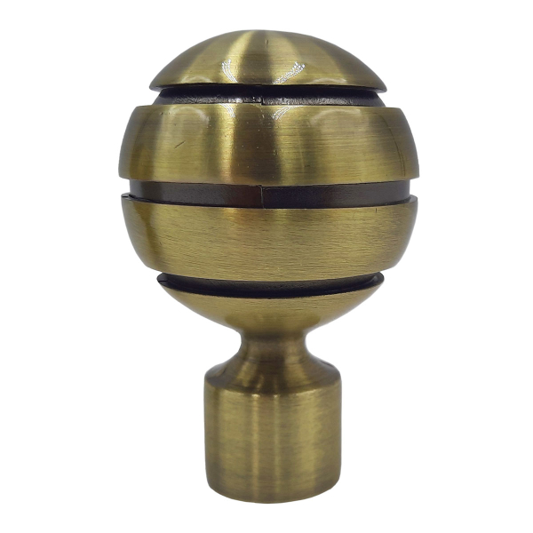 Διακοσμητικά Άκρα Κουρτινόξυλου (Σετ 2τμχ) Grace Brazil Bronze 59112