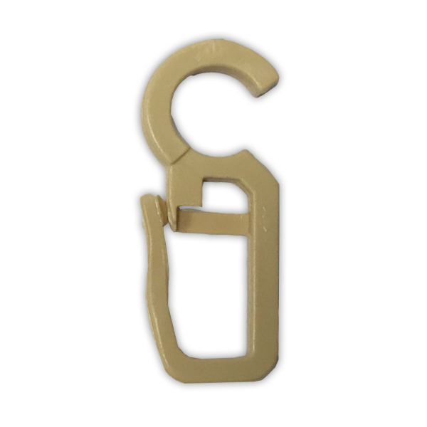 Γαντζάκια Κουρτίνας Για Κρίκους 10τμχ Grace Beige 660347