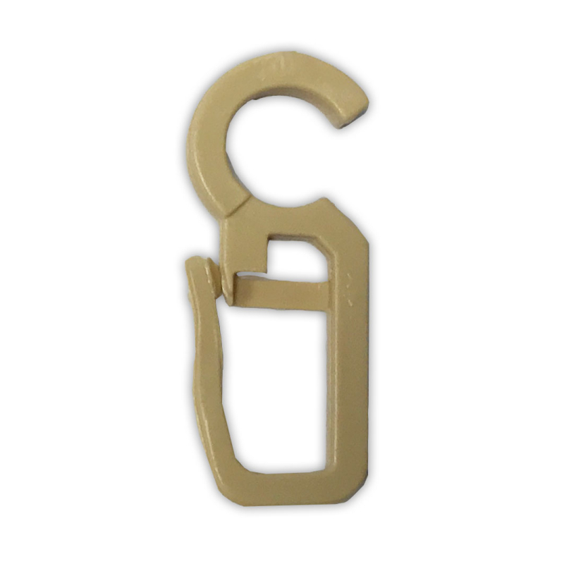 Γαντζάκια Κουρτίνας Για Κρίκους 10τμχ Grace Beige 660347