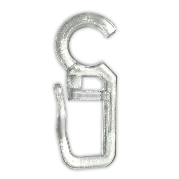 Γαντζάκια Κουρτίνας Για Κρίκους 10τμχ (Φ16) Grace Transparent 660350