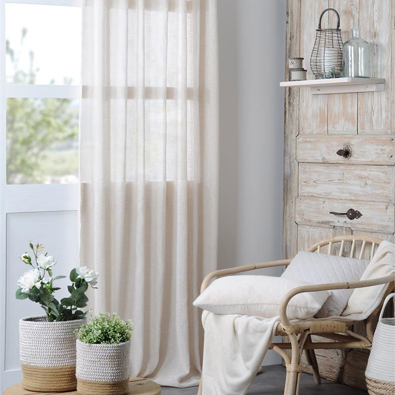 Κουρτίνα (140x280) Με Τιράντες S-F Madrid Naturel R9A194002VL