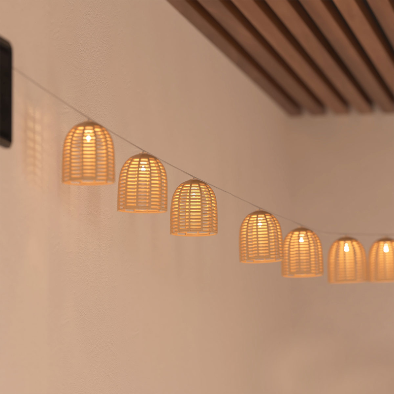 Διακοσμητική Γιρλάντα Ηλιακή Με 10 LED Φωτάκια A-S Aia 190613