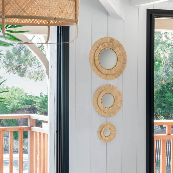 Διακοσμητικοί Καθρέφτες Τοίχου (Σετ 3τμχ) A-S Alba 182058