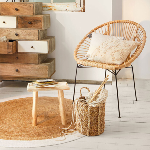 Καλάθια Αποθήκευσης (Σετ 3τμχ) A-S Round Natural 157047