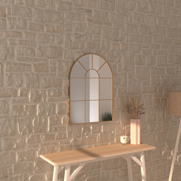 Διακοσμητικός Καθρέφτης Τοίχου (54x74) A-S Monica Gold 185826