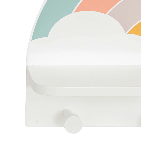 Κρεμάστρα Τοίχου 4 Θέσεων Με Ράφι (48x12x30) A-S Rainbow 203779