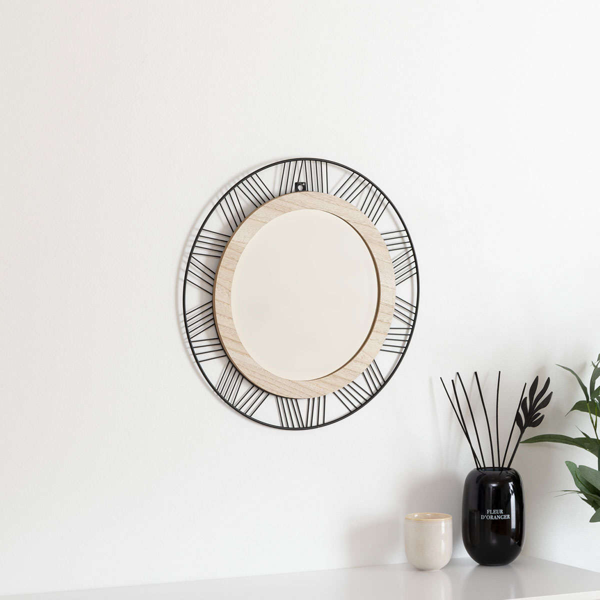 Διακοσμητικός Καθρέφτης Τοίχου (Φ45) A-S Joe 162315A Home Διακόσμηση Καθρέφτες Spitishop