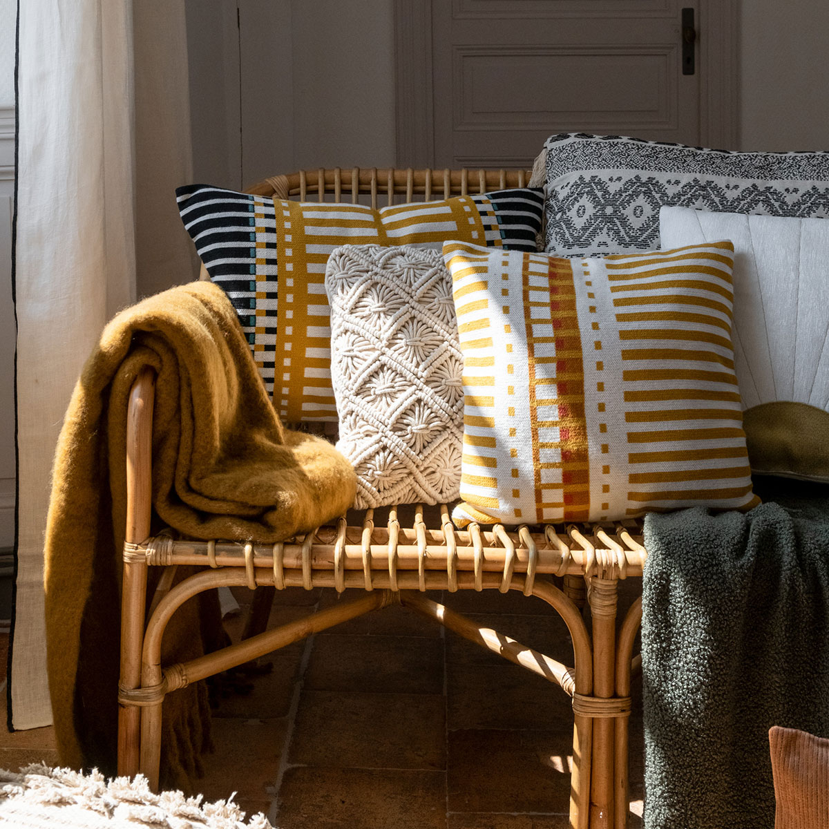Διακοσμητικό Μαξιλάρι (40X40) A-S Macrame 163957 Home Λευκά Είδη Σαλονιού Μαξιλάρια Διακοσμητικά Spitishop