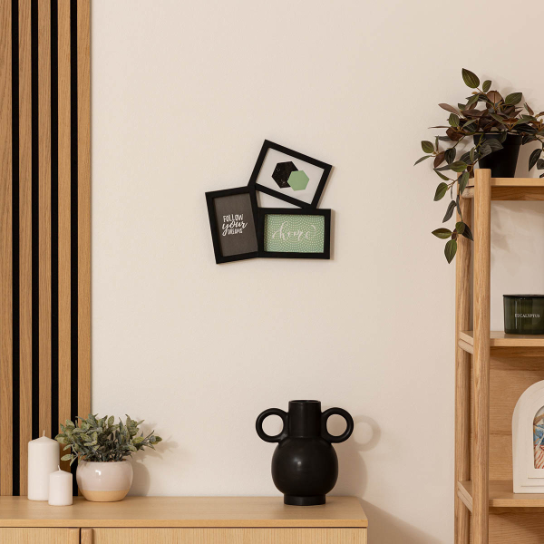 Κορνίζα 3 Θέσεων (29x29.5) A-S Cali Black 130258