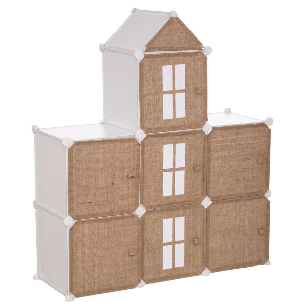 Παιδικό Έπιπλο Αποθήκευσης 7 Θέσεων (94.5x32x109) A-S Jute Storage Castle 188276